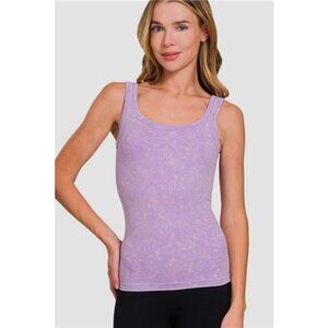 Zenana Ribbed Scoop Neck Tank